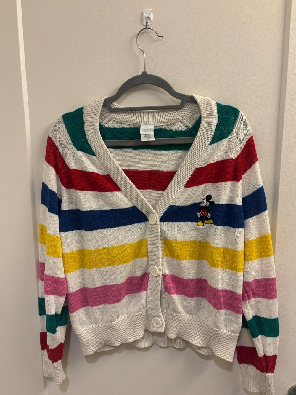 Multicolor striped Disney cardigan